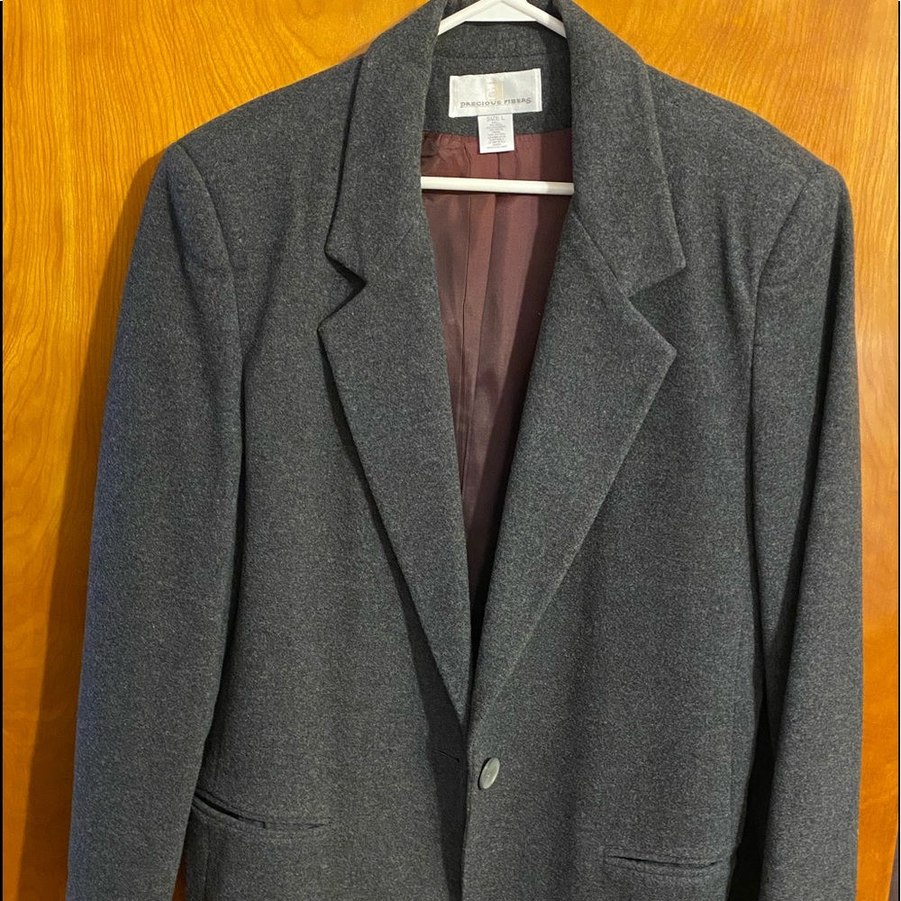 Grey Wool Blazer